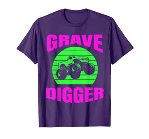 Monster Truck American Flag Racing USA Vintage T-Shirt