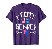 Load image into Gallery viewer, Keeper of Gender Reveal Baby Announcement Party Idea T-Shirt
