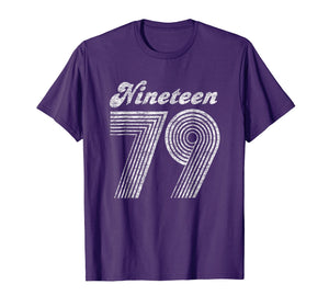 CuteComfy 40th Birthday Gift Nineteen 79 1979 Shirt
