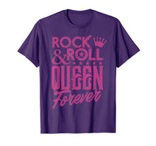 Load image into Gallery viewer, Rock N Roll Queen Forever Rock Band Music Gift T-Shirt
