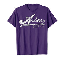 Load image into Gallery viewer, Aries Zodiac 1977 - 42nd Bday T-Shirt For Men Women
