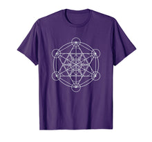 Load image into Gallery viewer, Metatrons Cube Shirt Sacred Geometry T-Shirt
