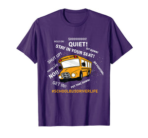 Funny Yellow School Bus Driver Shirt | Gift Men Women Humor