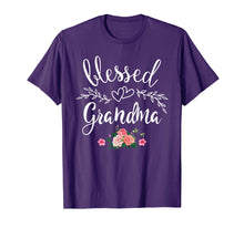 Load image into Gallery viewer, Blessed Grandma T-Shirt with floral, heart Mother&#39;s Day Gift
