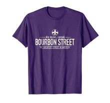 Load image into Gallery viewer, Bourbon Street New Orleans Louisiana Distressed T-Shirt
