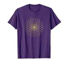 Load image into Gallery viewer, Lotus Flower Sacred Geometry Tshirt Gift Yoga Tee
