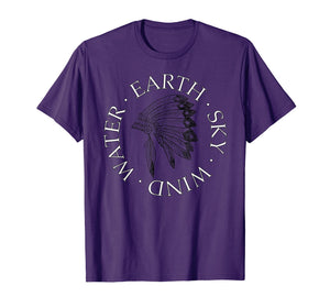 Headdress Native American T-Shirt Indigenous Peoples Day Tee