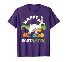 Load image into Gallery viewer, Happy Eastrawr T Rex Dinosaur Easter Bunny Egg T-Shirt
