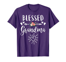 Load image into Gallery viewer, Blessed Grandma T-Shirt with floral, heart Mother&#39;s Day Gift

