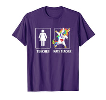 Load image into Gallery viewer, Math Teacher Unicorn Dabbing Funny T Shirt Gifts Dab Dabs
