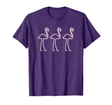 Load image into Gallery viewer, 80's Retro Neon Sign Pink Flamingo Bird Pool Party Shirt
