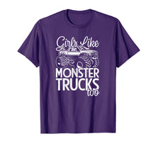 Load image into Gallery viewer, Girls Monster Truck T-Shirt for Mom and Daughter Jam Fans
