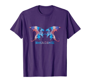 Fractal Fantasy Dragons - Imagine - T-Shirt