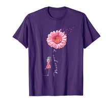 Load image into Gallery viewer, Never give up t-shirt Breast Cancer daisy flower woman T-Shirt
