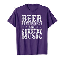 Load image into Gallery viewer, Beer Best Friends And Country Music T-Shirt
