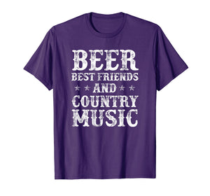 Beer Best Friends And Country Music T-Shirt