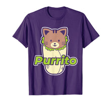 Load image into Gallery viewer, Funny Purrito Burrito Purring Cat T-Shirt
