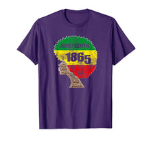 Load image into Gallery viewer, Juneteenth African American Flag Melanin Afro Artwork Women T-Shirt
