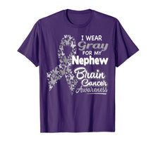 Load image into Gallery viewer, I wear Gray for my Nephew - Brain Cancer Awareness shirt
