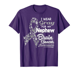 I wear Gray for my Nephew - Brain Cancer Awareness shirt