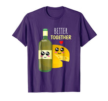 Load image into Gallery viewer, Better Together - Cute Wine and Cheese Pun T-Shirt

