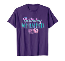 Load image into Gallery viewer, Birthday Mermaid Girl TShirt
