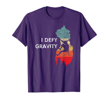 Load image into Gallery viewer, Wall Rock climbing belaying bouldering I defy gravity man T-Shirt
