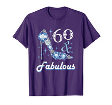 Load image into Gallery viewer, 60 And Fabulous Shirt For Women 60th Birthday Tshirt Gift
