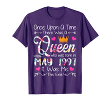 Load image into Gallery viewer, Girls 22nd Birthday Queen May 1997 Shirt Queen Birthday
