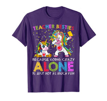 Load image into Gallery viewer, Dabbing Unicorn Cute Kawaii Teacher Besties Going Crazy Fun T-Shirt
