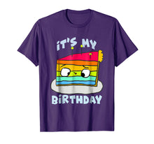 Load image into Gallery viewer, (Hey!) It&#39;s My Birthday Rainbow Cake T-Shirt
