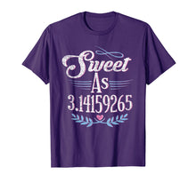 Load image into Gallery viewer, Pi Day Shirt Sweet As Pi Math Gift Kids Womens Mens Grunge
