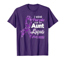 Load image into Gallery viewer, I wear Purple for my Aunt - Lupus Awareness shirt
