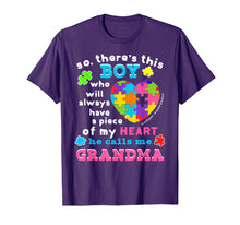 Load image into Gallery viewer, There's This Boy He Calls Me Grandma Shirt Autism Awareness
