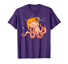 Load image into Gallery viewer, Sloth Riding Octopus Funny T-Shirt
