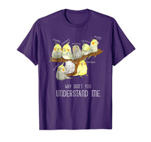 Load image into Gallery viewer, Cockatiel Parrot Emotions Cute T-Shirt
