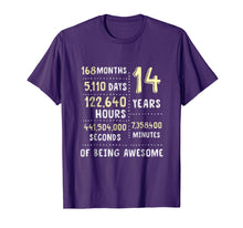 Load image into Gallery viewer, 14th Birthday Gift T-Shirt B-Day 14 Years Old Being Awesome
