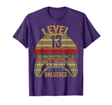 Load image into Gallery viewer, Level 13 Unlocked Birthday 13 Year Old Boy Kids Gift Shirt
