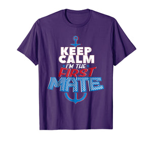 Funny First Mate Boating Sailing T-shirt Nautical Men Women
