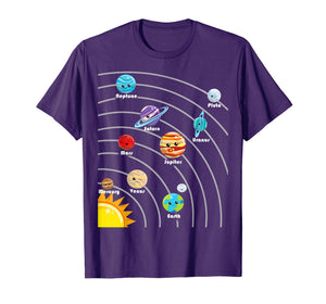 Cute Colorful Planet T Shirt Gift For Kids