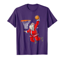Load image into Gallery viewer, Basketball Santa T Shirt Christmas Hat Ball Sport
