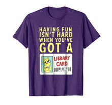 Load image into Gallery viewer, Arthur T Shirt Having Fun Isn't Hard Library Card
