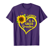 Load image into Gallery viewer, Blessed To Be Called Grandma Sunflower Tshirt
