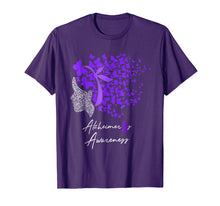 Load image into Gallery viewer, Alzheimer's Awareness Shirt Alzheimers Purple Butterflies
