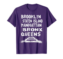 Load image into Gallery viewer, New york city areas five boroughs t-shirt
