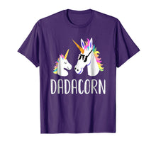Load image into Gallery viewer, Dadacorn Unicorn Dad And Baby Fathers Day T-Shirt
