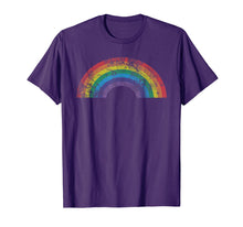 Load image into Gallery viewer, Rainbow Shirt Vintage Retro 80's Style Gay Pride Gift
