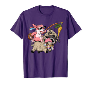 Funny Easter Bunny Pug T Shirt for Boys Girls Toddlers Kids
