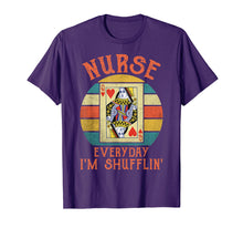 Load image into Gallery viewer, Nurses everyday I'm shuffling Funny Vintage Poker Shirt
