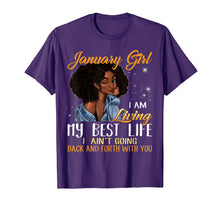 Load image into Gallery viewer, January Girl I&#39;m Living My Best Life T-Shirt
